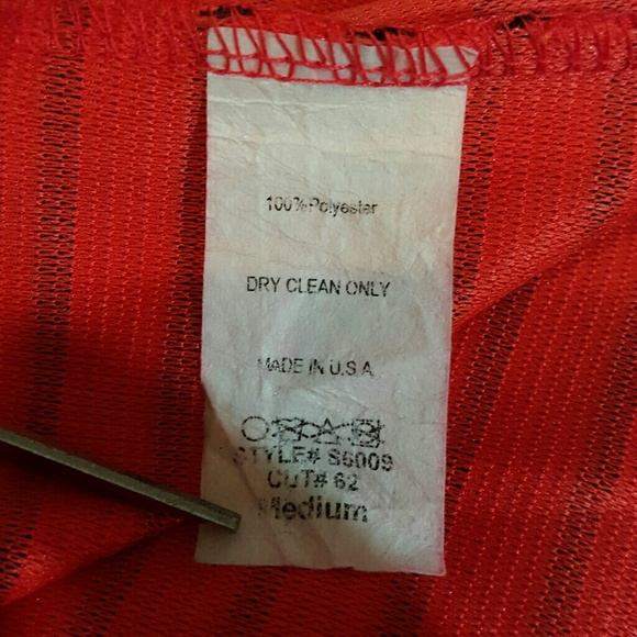 Primi Red and Black Stripped Mini Skirt size M - Picture 5 of 5